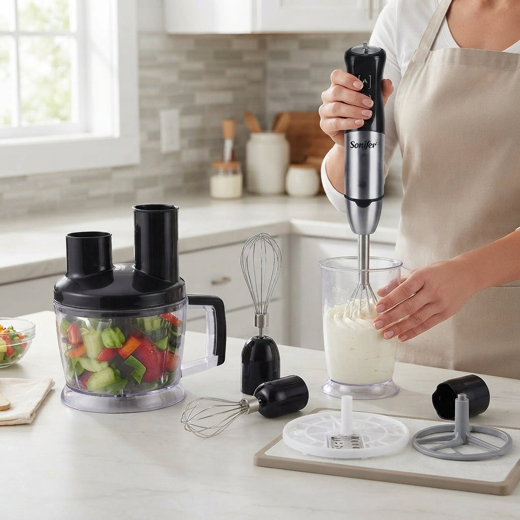 Sonifer Multi Food Processor SF-8086, 10 em 1: O Aliado Definitivo e Versátil para a Sua Cozinha - (SF-8086)