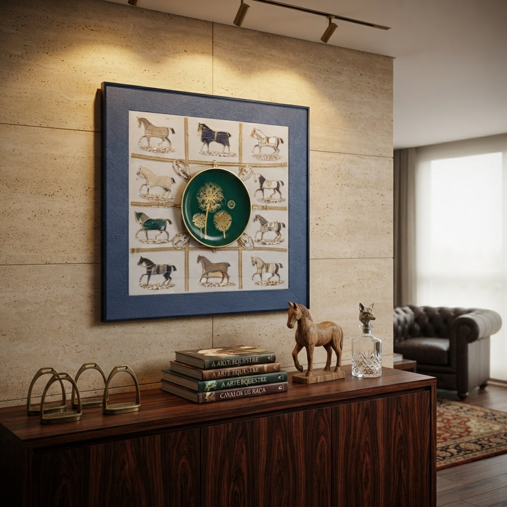 Coleção de Quadros Decorativos Temáticos, 40/40cm: Elementos em Relevo e Sofisticação para Ambientes - (AYD313-3)