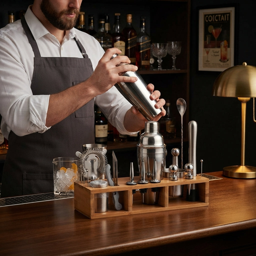 Kit de Coquetelaria Master: A Arte de Criar Bebidas Perfeitas em Casa - (AYD235-16)