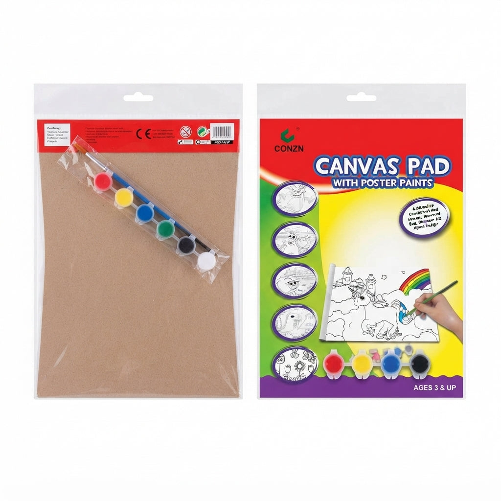 Kit Duplo de Arte Criativa CONZN – Pintura e Desenho para Pequenos Artistas - (TEL0047)