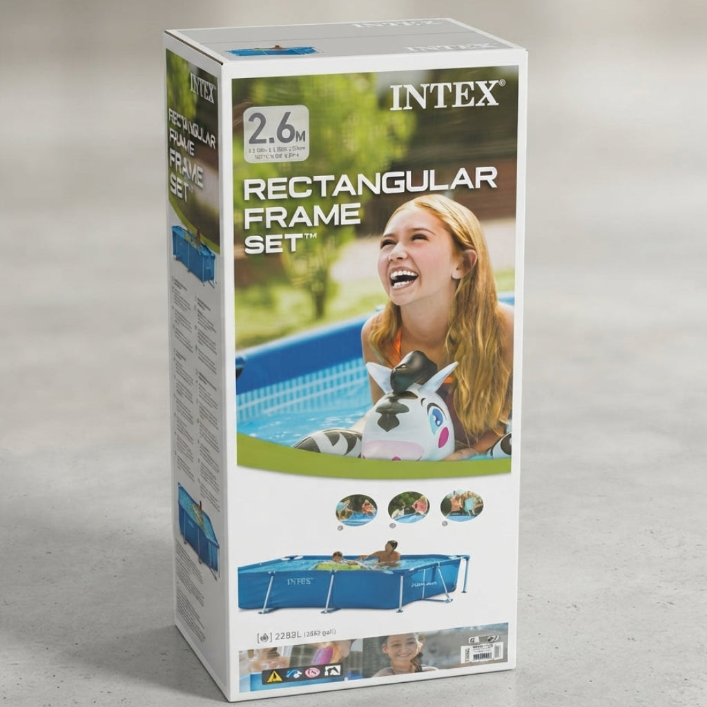 Piscina Retangular Frame Set Intex: Praticidade na Montagem, Alta Durabilidade e Refrescor no Verão - (PIC4006)
