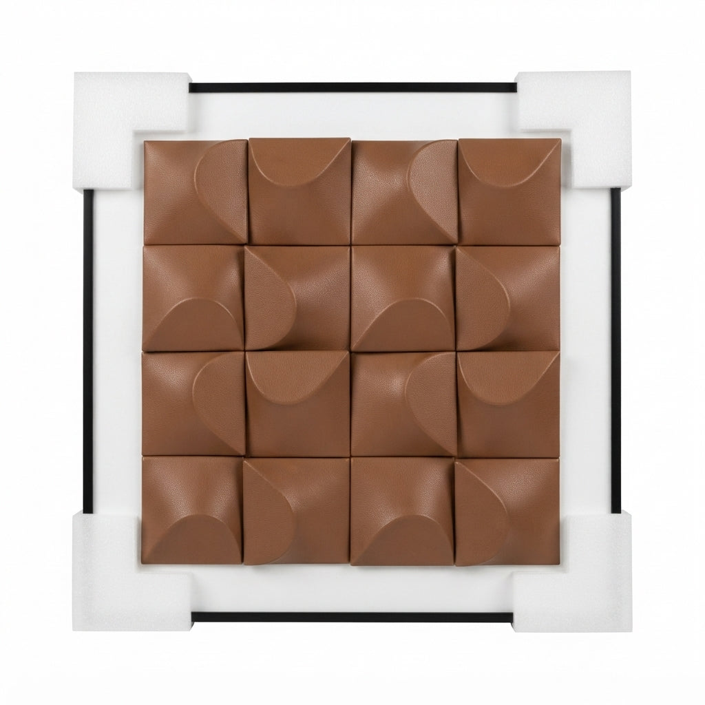 Exclusive Series, 40/40cm: Three-Dimensional and Textile Art Elegantly Framed - (AYD313-7)