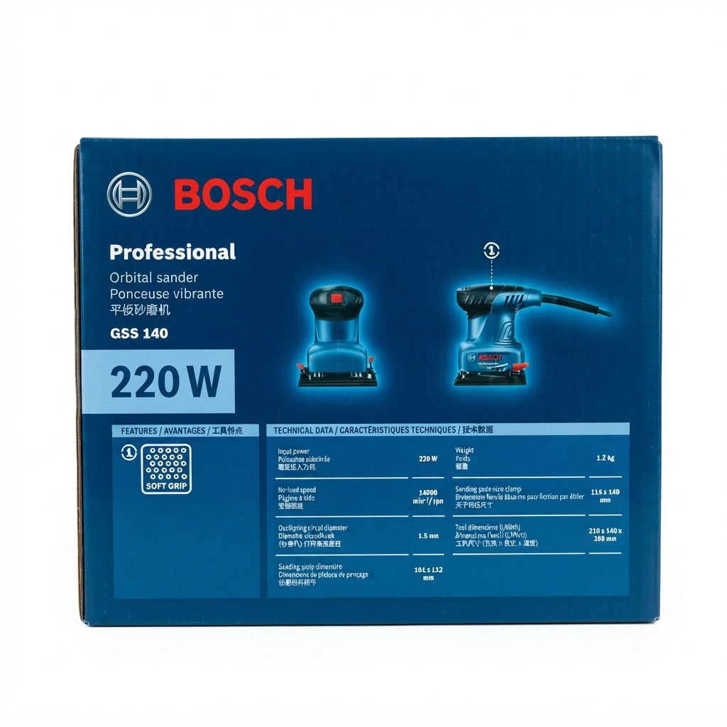GSS 140 Professional Orbital Sander 2.6 lb - (bos9006)