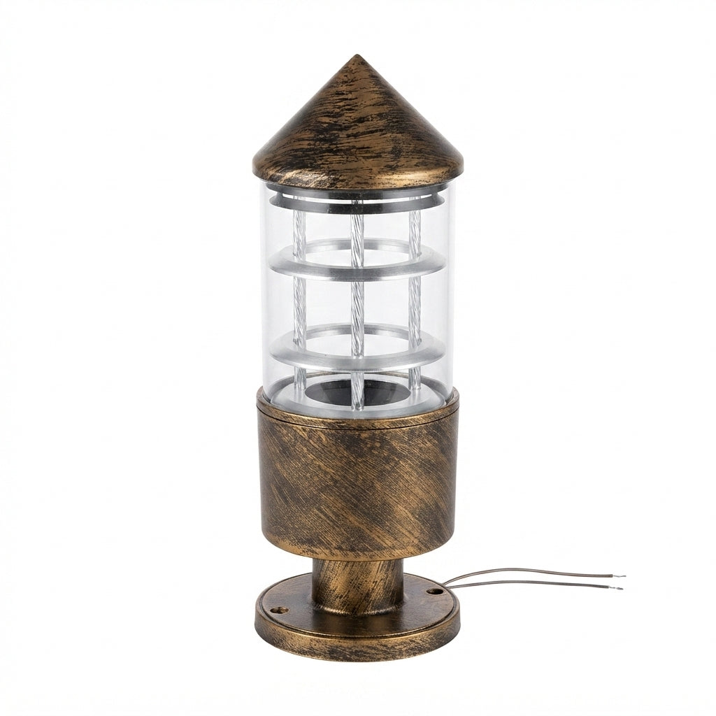 Luminária de Piso com Efeito de Sombra – Charme e Segurança para Caminhos - (can0086)