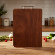 Tábua de Cozinha Maciça 43*32 cm em Peça Única com Pega em Aço Inoxidável - (AYD305-54)