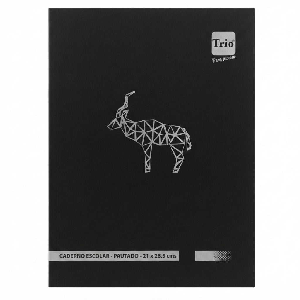 Caderno Escolar Pautado Trio 21x28.5cm: Sofisticação e Estilo para o Ano Letivo