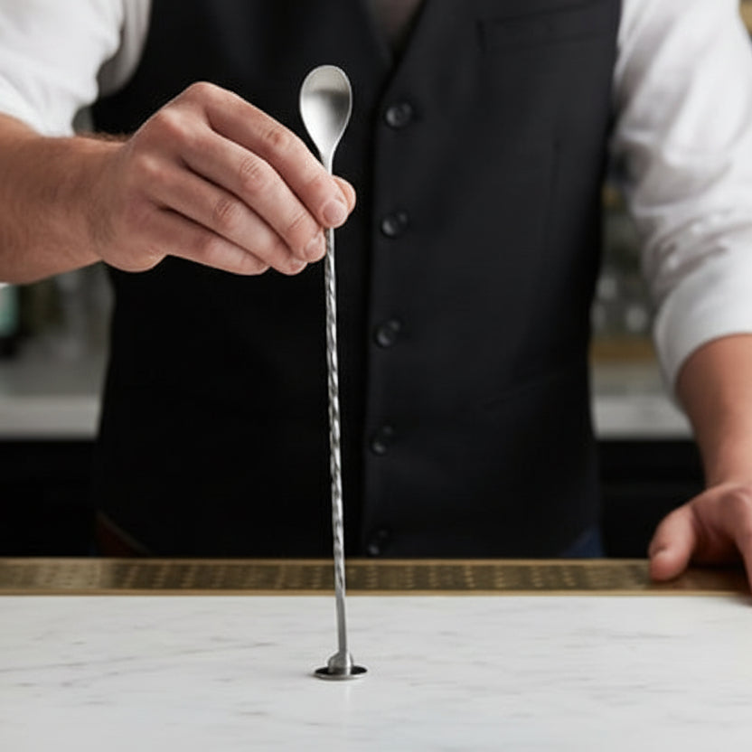 Bar Spoon 25cm in Stainless Steel: Versatility and Precision for Your Bar - (AYD233-12)