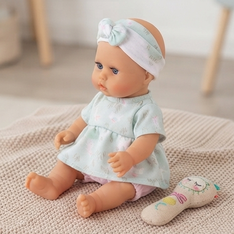 Lovely Baby: O Seu Primeiro Bebé Realista com Olhos Azuis e Look Menta - (AYC315-43)