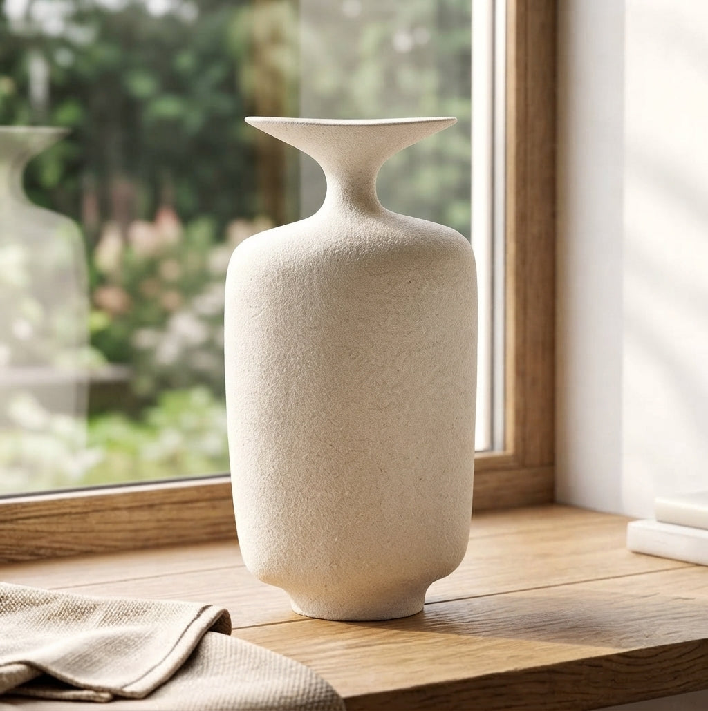 Modern Sculptural Ceramic Vase - (AYD312-17)