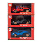 Superdesportivos Colecionáveis Die-Cast Escala 1:32: Potência, Luz e Som em Três Cores Exclusivas - (AYC315-1)