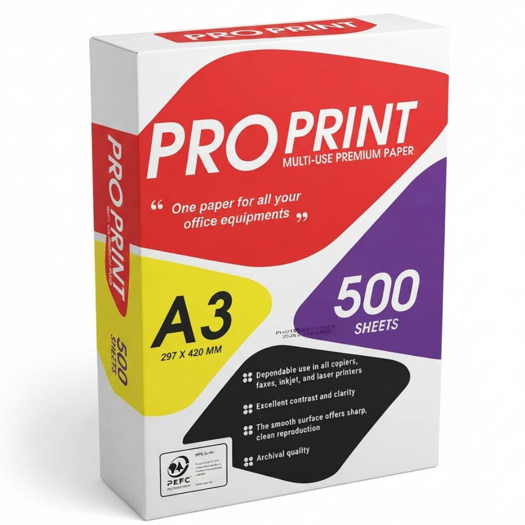 Papel Premium A3 Multi-Uso Pro Print - 500 Folhas - (PROA3)