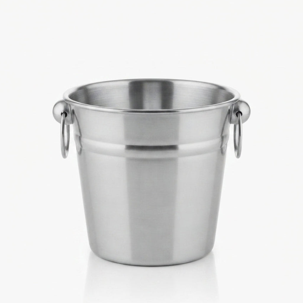 Balde de Gelo 3L com Pegas de Argola: O Clássico Indispensável para o Seu Bar - (BAL0003)