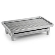 Chapa Grill Elevada 2 em 1: Ferro Fundido com Ranhuras de Escorimento e Pés Estáveis - (AYD235-86)