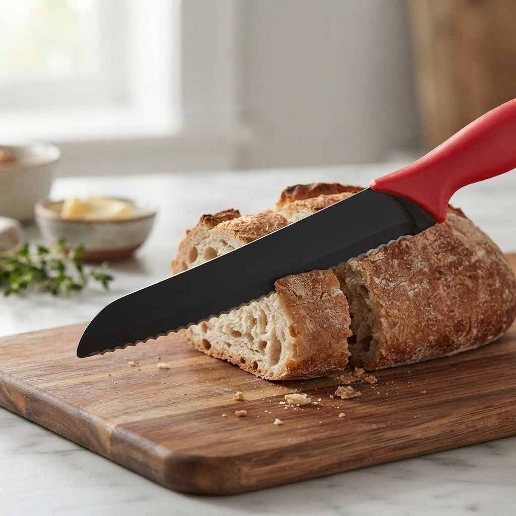 Faca de Cozinha Serrilhada com Cabo Ergonómico – Precisão e Conforto no Corte - (FAC4020)