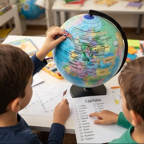 Globo Terrestre Interativo, 32cm: Uma Janela para o Mundo dos Pequenos Exploradores - (AYC329-5)