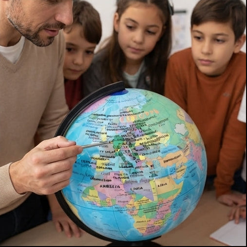 Globo Terrestre Interativo, 32cm: Uma Janela para o Mundo dos Pequenos Exploradores - (AYC329-5)