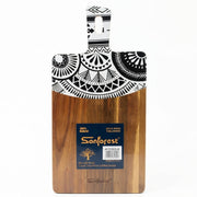 Tábua Decorativa P&B Sonforest: Design Geométrico e Elegância para Servir - (AYD353-6)