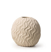 Medium Ceramic Vase with Modern Wavy Pattern - (AYD312-10)