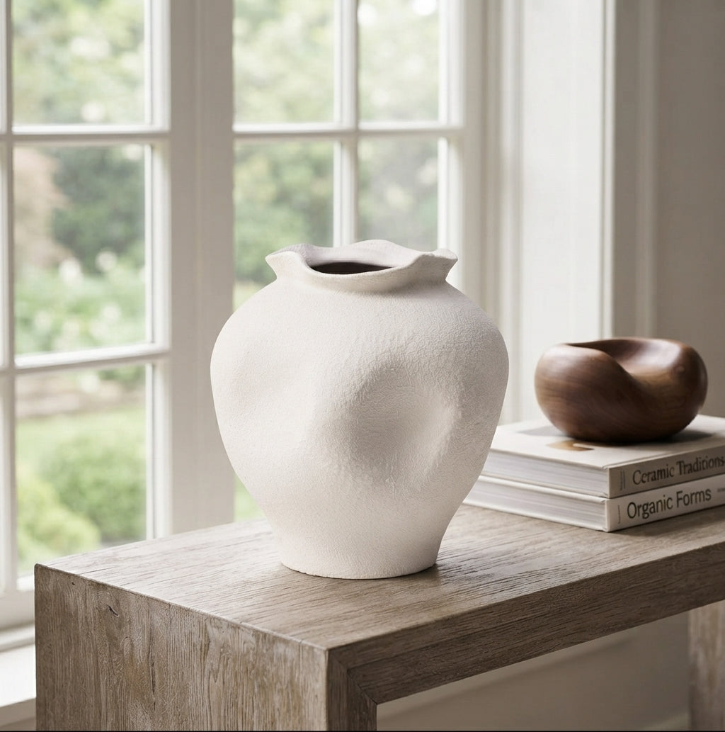 Small Modern Organic Ceramic Vase - (AYD312-20)