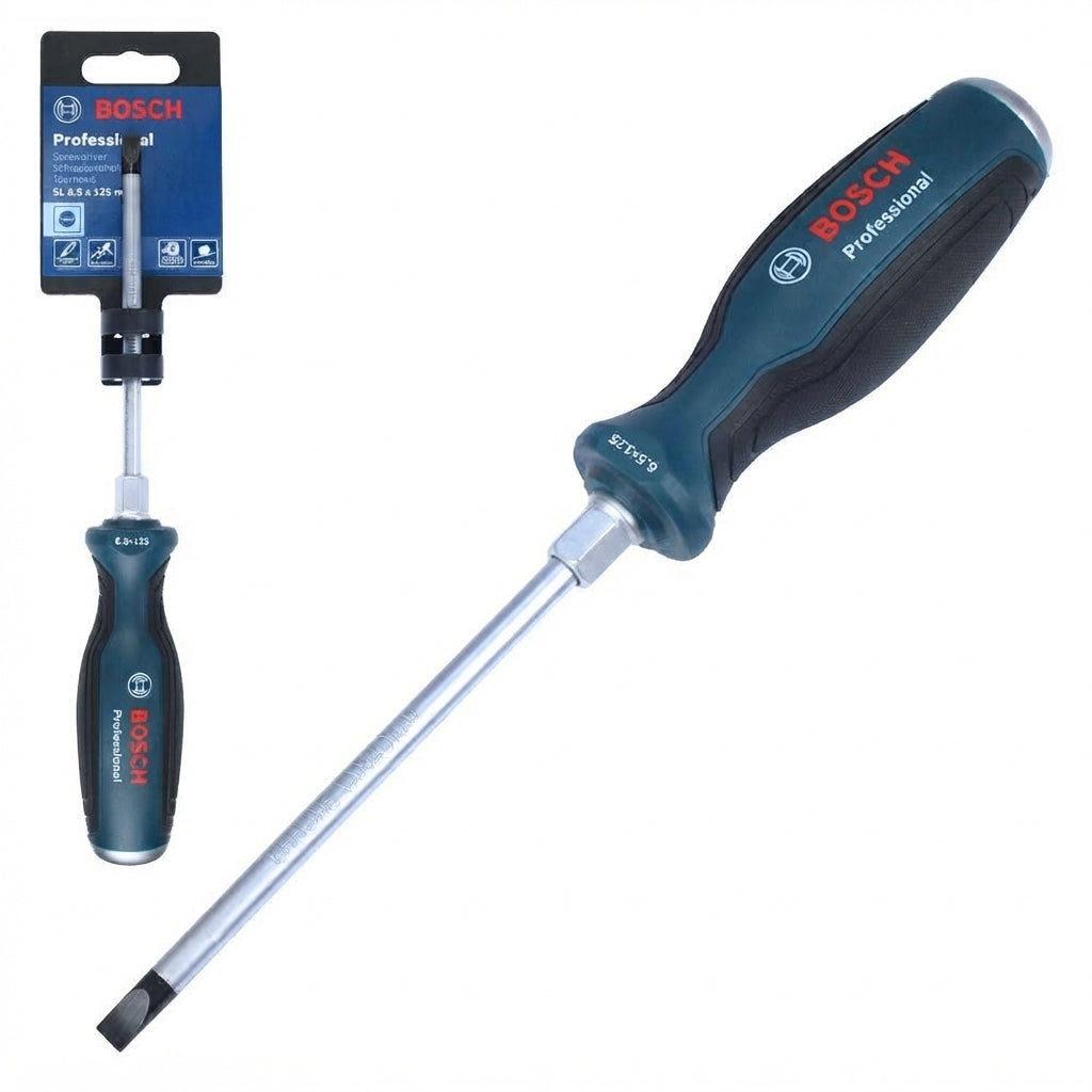 Bosch Slotted Flat Head Screwdriver SL6.5 x 125mm - (cha9401)