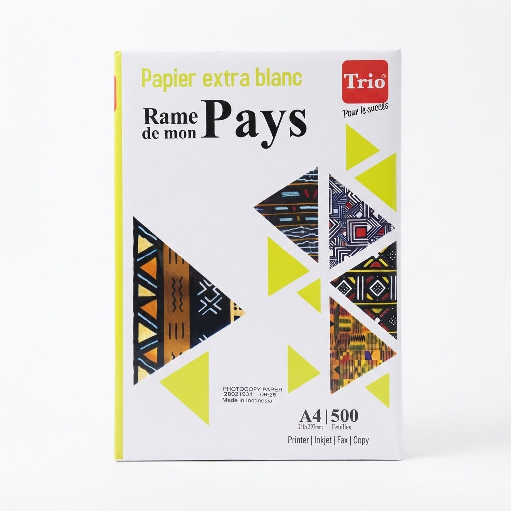 Resma de Papel A4 Trio Rame de mon Pays - 500 Folhas - (A4PRO70GSM)
