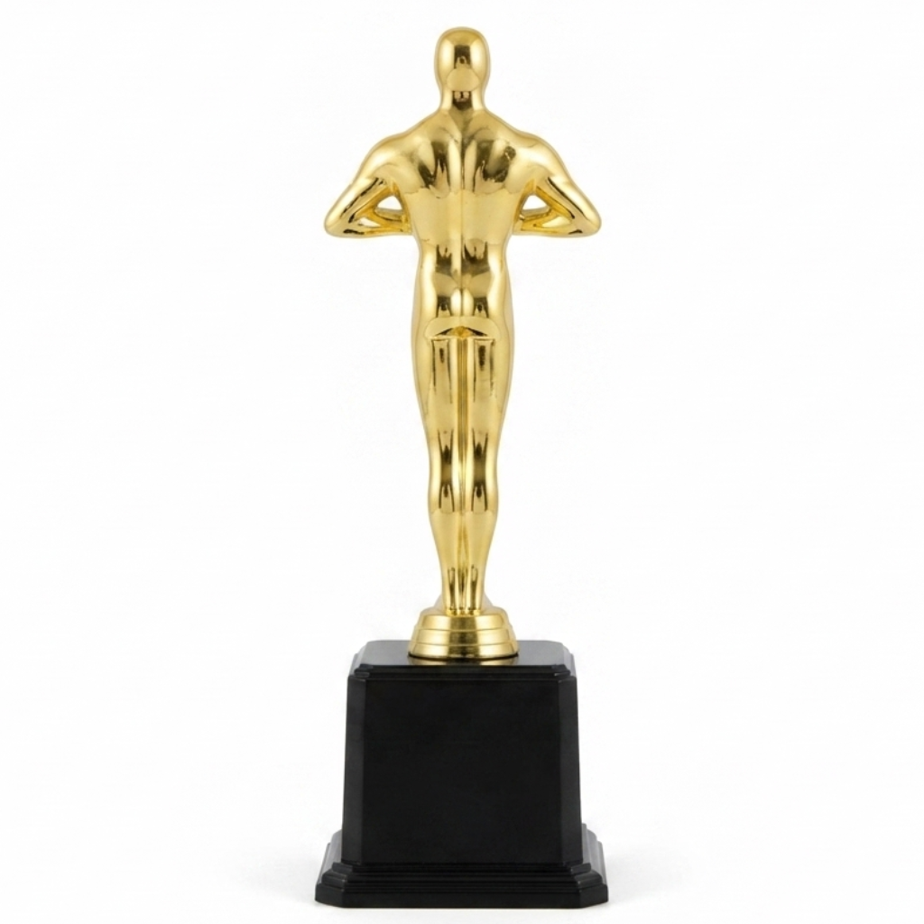 Estatueta Dourada: O Brilho do Ouro e a Elegância do Troféu Clássico - (AYD82-24)