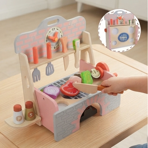 Conjunto de Churrasco: O Brinquedo de Churrasco Perfeito para Pequenos Chefs - (AYC166-15)