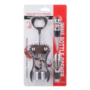 Conjunto de Acessórios para Vinho com Saca-Rolhas Metálico: Sofisticação e Praticidade - (AYD256-365)