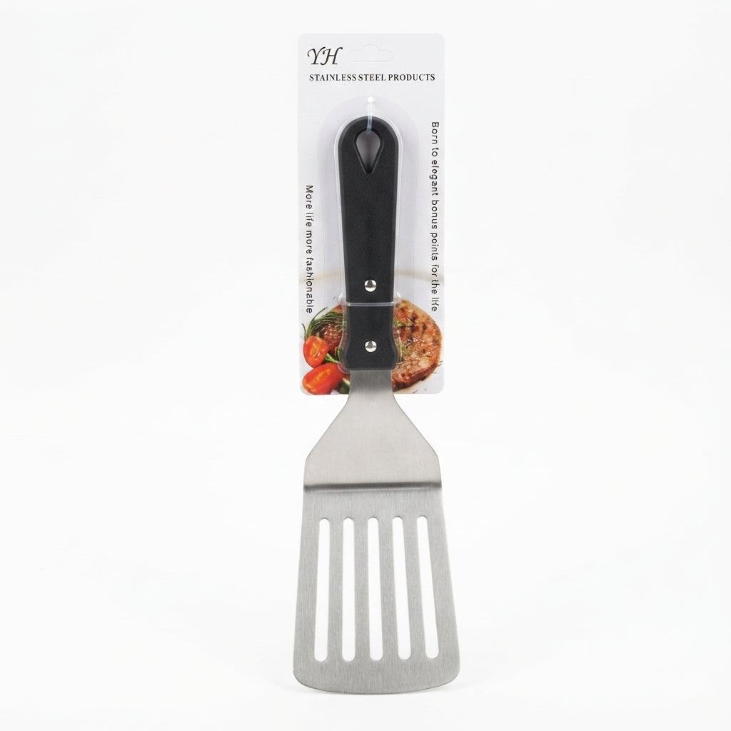 Espátula de Inox YH com Fendas: Precisão e Leveza para Seus Grelhados - (AYD243-70)