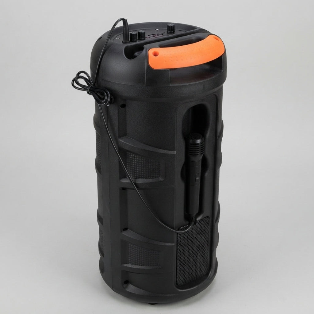 Coluna Torre KLGO de Alta Potência com Microfone: Graves Envolventes, Design Durável e Versatilidade Total para Karaokes - (AYC341-2)