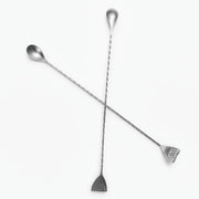 Bar Spoon with Twisted Handle and Muddler 41cm - (AYD233-13)