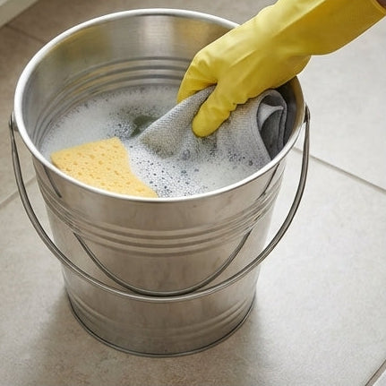 Stainless Steel Bucket 8 Litres: Premium Finish and Professional Durability - (AYD233-128)