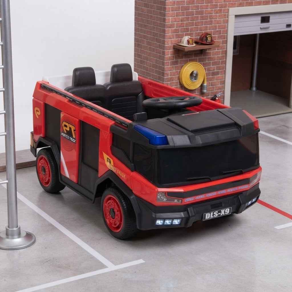 Heróis em Ação: Caminhão de Bombeiros Elétrico 2 Lugares com Vapor e Sirene - (AYC178-14)