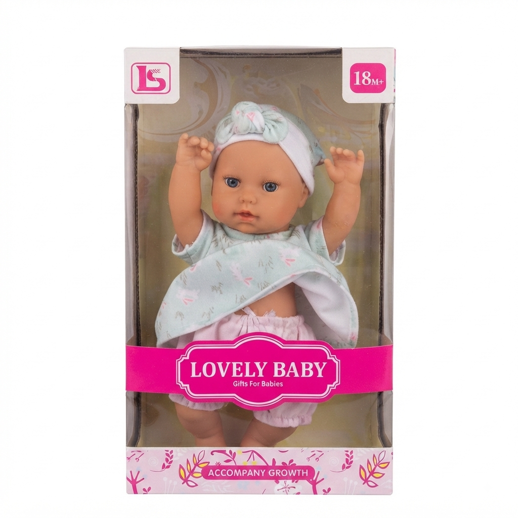 Lovely Baby: O Seu Primeiro Bebé Realista com Olhos Azuis e Look Menta - (AYC315-43)