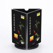 Display de Mesa Triangular A4 com Base Giratória, Exibição de 3 Faces - (AYC334-82)