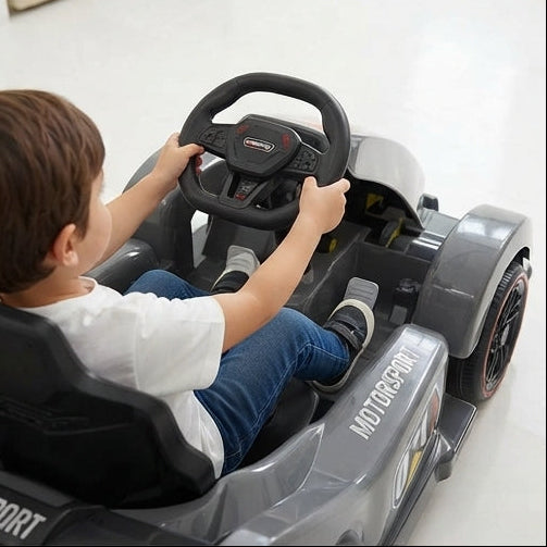 Super Kart Infantil Cinzento 071: O Presente Perfeito para Pequenos Fãs de Velocidade e Adrenalina - (AYC178-19)