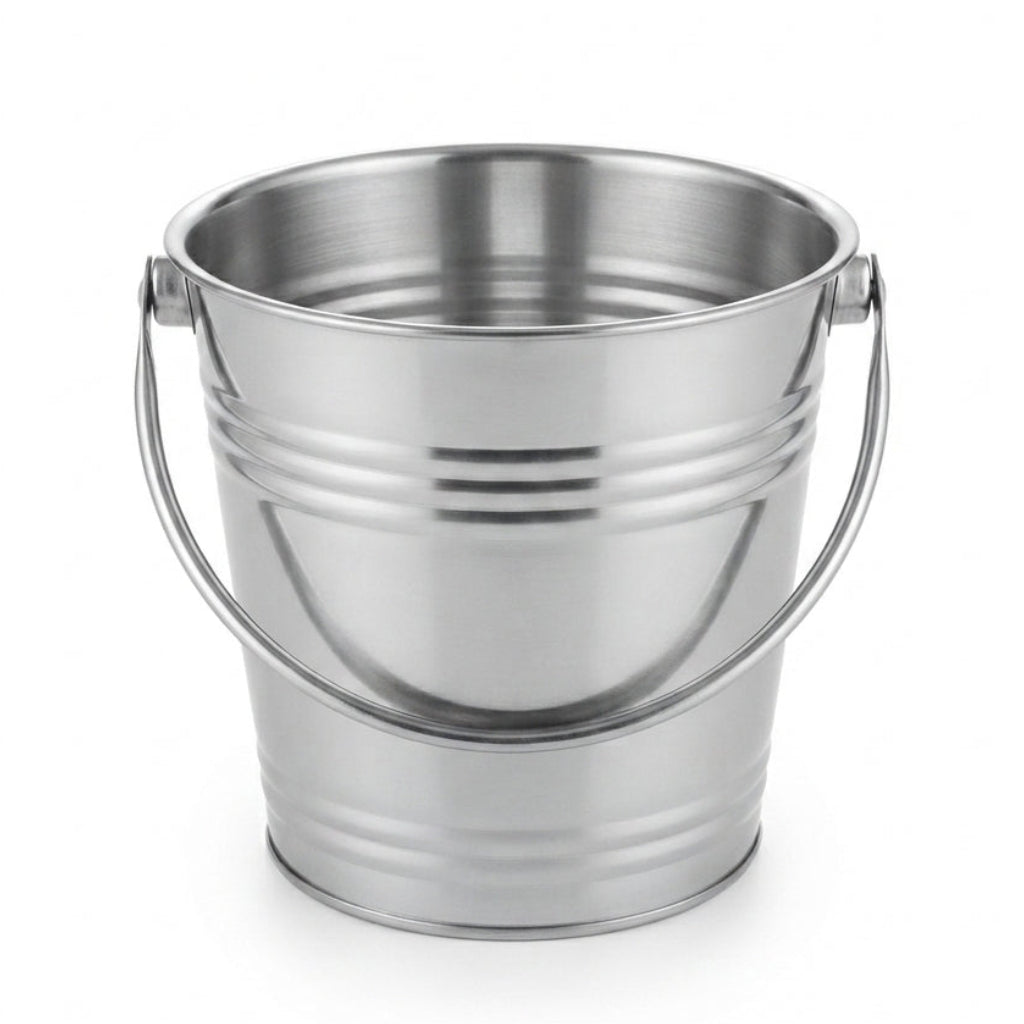 Stainless Steel Bucket 8 Litres: Premium Finish and Professional Durability - (AYD233-128)