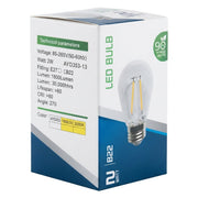 Lâmpada LED Filamento C35 2W (1800Lm) – Estilo Vintage com Brilho Intenso e Economia Real - (lam0580)