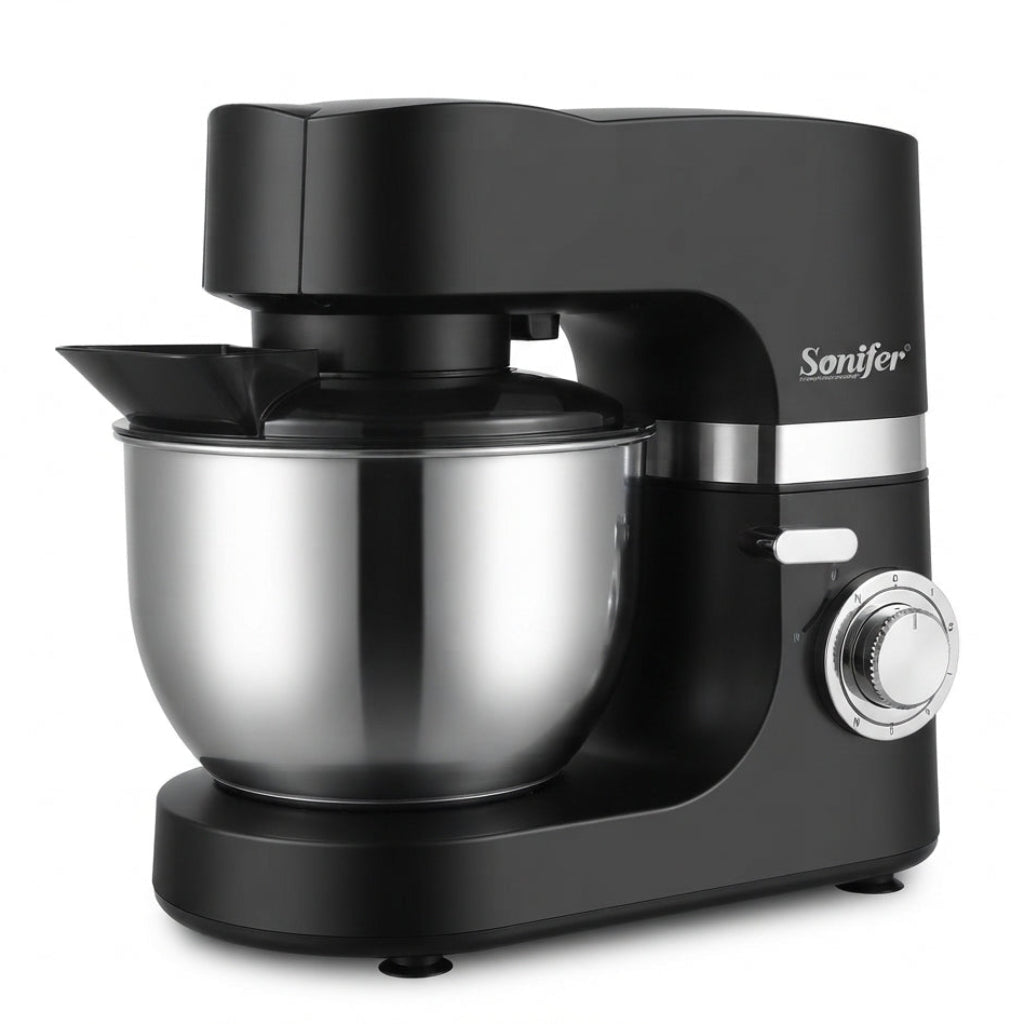 Sonifer Stand Mixer SF-8075 1200W: Sofisticação em Preto e Alta Performance para a Sua Cozinha - (SF-8075))
