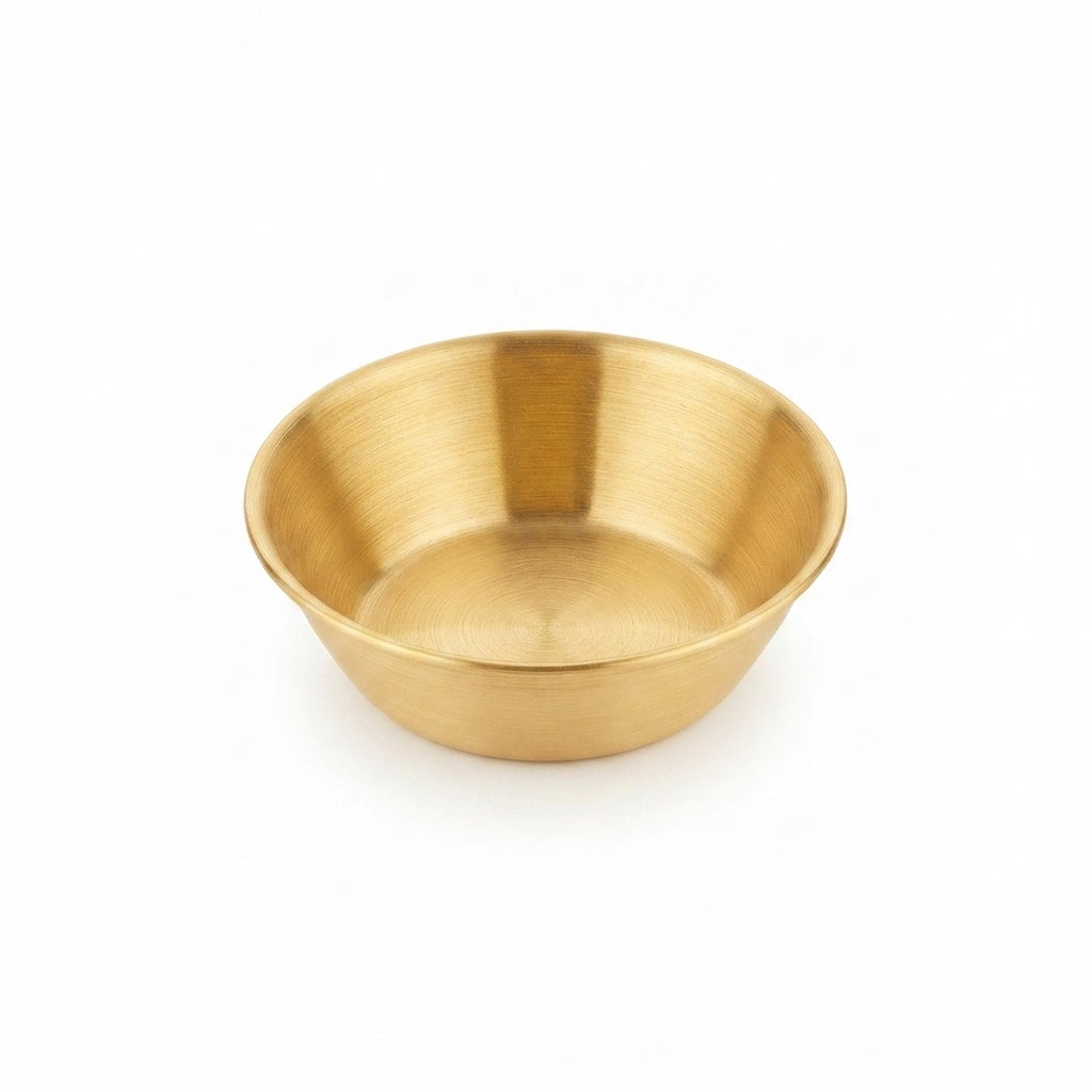 Mini Tigela Redonda de 5.5cm em Inox Dourado: Charme e Versatilidade para Molhos e Condimentos - (BAC4015)