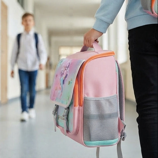 Mochila Ergonômica Escolar com Alças Ajustáveis: Design Mágico e Proteção para a Rotina Escolar - (AYC180-3)