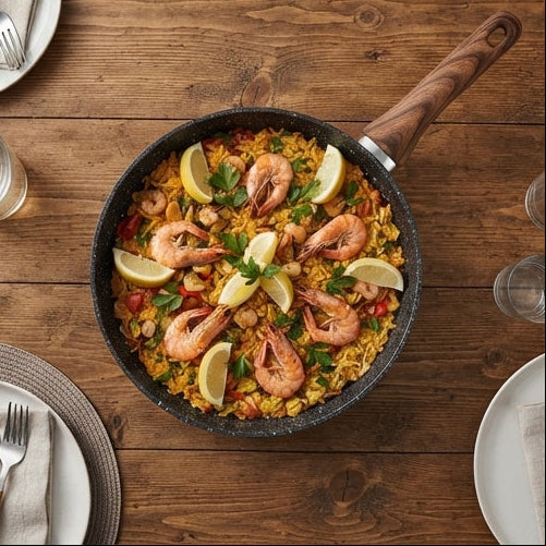 Frigideira HotChef: O Segredo para um Jantar Memorável, 22cm - (FRI0005)