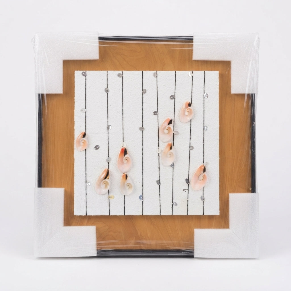 Contemporary Decorative Art Collection, 30x30cm: Exclusive Compositions with Textures and Natural Elements - (AYD313-10)