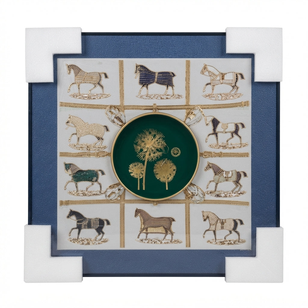 Coleção de Quadros Decorativos Temáticos, 40/40cm: Elementos em Relevo e Sofisticação para Ambientes - (AYD313-3)