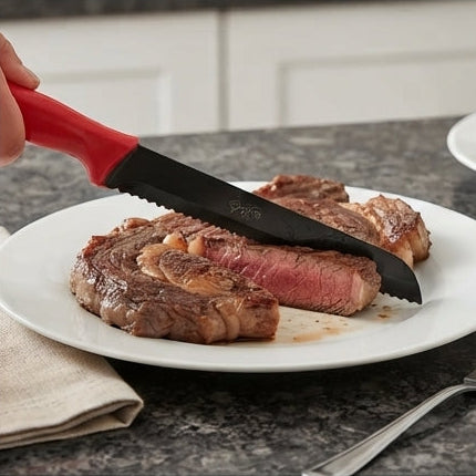 Faca de Cozinha Serrilhada com Cabo Ergonómico – Precisão e Conforto no Corte - (FAC4020)