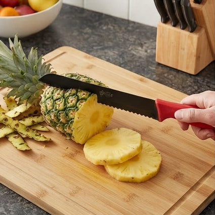 Faca de Cozinha Serrilhada com Cabo Ergonómico – Precisão e Conforto no Corte - (FAC4020)