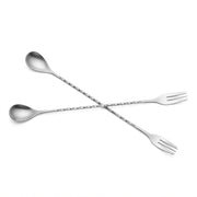 Bar Spoon 32cm with Trident Fork: The Ultimate Accessory for Decorating and Mixology - (AYD233-16)