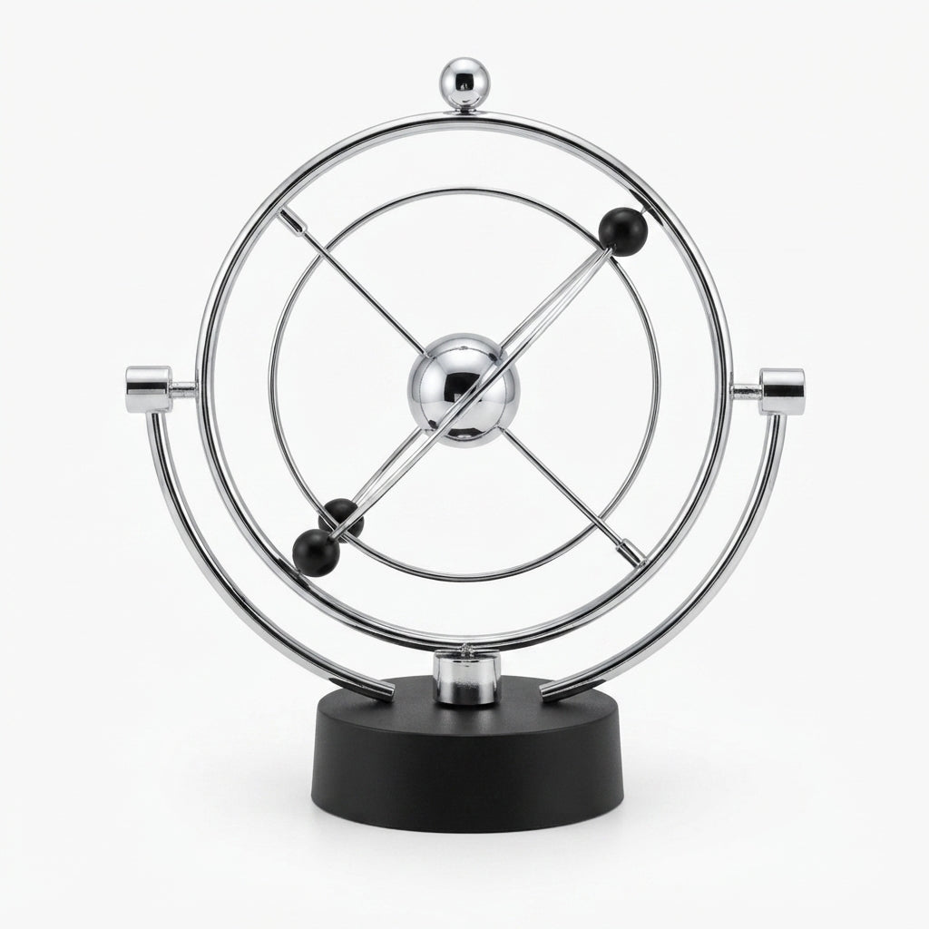 Kinetic Sculpture 'Orbital Art': The Fascination of Perpetual Motion on Your Desk - (AYC329-24)