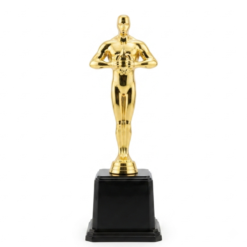 Estatueta Dourada: O Brilho do Ouro e a Elegância do Troféu Clássico - (AYD82-24)