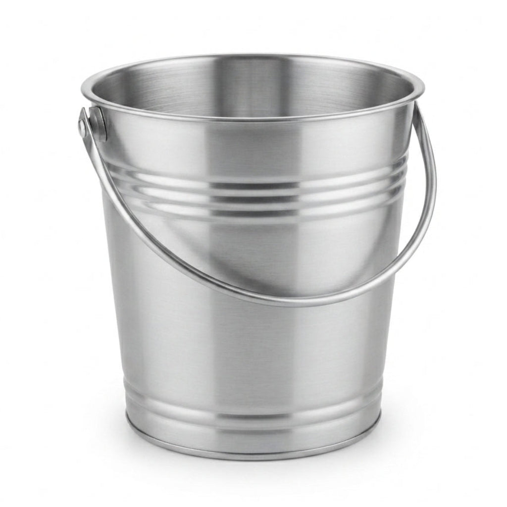 Balde de Gelo Amplo de 4L em Aço Inoxidável: O Companheiro Perfeito para os Seus Churrascos e Reuniões - (AYD233-126)
